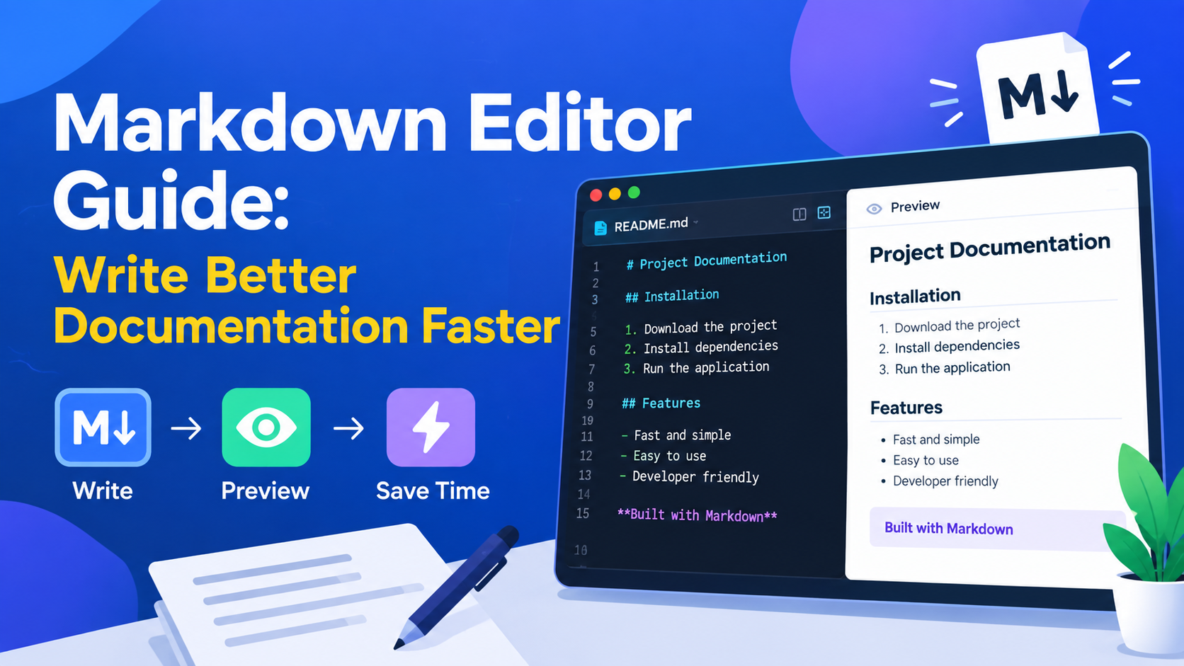 Markdown Editor Guide: Write Better Documentation Faster